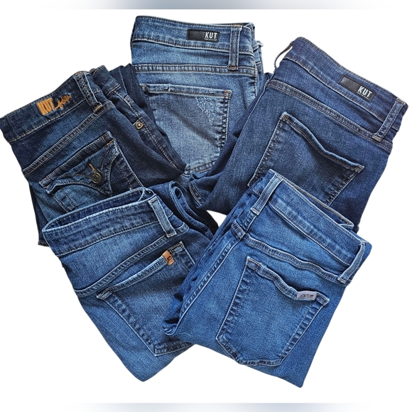 KUT/JOE'S Denim - Womens Bundle Of 5 Designer Jeans, Sizes 4&6. KUT from the kloth & JOE'S Jeans